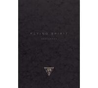 Carnet de 120 pages Clairefontaine Flying Spirit 19 x 25 cm Noir Noir G