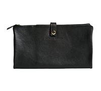 Clairefontaine 930027C Trousse Plate Flying Spirit - Étui à Outils Compartimenté et Fermeture Zippée - L 26,3 x H 24 cm - Cuir Véritable Noir