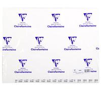 Clairefontaine 93458C Paquet de Feuilles Etival - 25 Feuilles Papier Aquarelle Blanc 100% Cellulose Grain Fin Qualité Étude 50x65 cm 300g