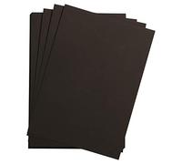 Clairefontaine 93670C Paquet Papier Etival Color - 25 Feuilles Papier Dessin à Grain Noir - 75x110 cm 160g - Idéal pour le Dessin et les Activités Créatives