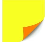 Maildor Affiches effaçables recto orange fluo verso jaune fluo 40 x 60 cm 550 g Paquet de 10 Jaune G