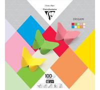 Clairefontaine Papier Origami 95007C – 100 feuilles 20x20cm 80g/m² – Assortiment 10 couleurs