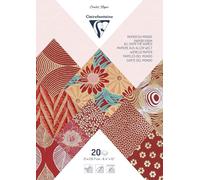Clairefontaine 95090C Bloc 20F Papiers Artisanaux Rouges A4 (21x29,7 cm)