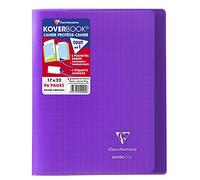 Clairefontaine 951405C - Cahier Koverbook Violet 17x22cm 96p GC Polypro