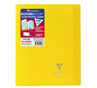 Clairefontaine Cahier agrafé Koverbook 17x22cm – 96 p. grands carreaux – 90 g – couverture polypro