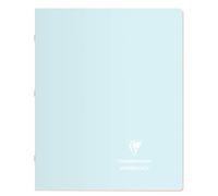 Clairefontaine 951481Cpack Lot de 10 Cahiers Agrafés Koverbook Blush - 17x22 cm - 96 Pages Grands Carreaux - Papier Blanc 90 g - Couverture Polypro Opaque - Couleurs Aléatoires