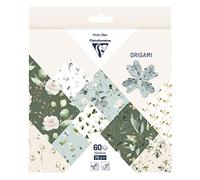 Clairefontaine 95381C - 60 Feuilles de Papier Origami 70g/m², Format 15x15cm, 30 Motifs Colorés Assortis (2 Feuilles par Motif), Loisirs Créatifs Adultes et Enfants, Collection Romantique