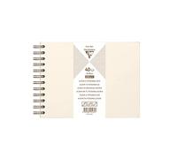 Album À Personnaliser - Ivoire Irisé - 21 X 16 Cm - Spirale - Papier Épais - Clairefontaine