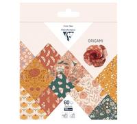 Clairefontaine 95641C 60F de Papier Origami 70g/m2 Boho Floral 15x15cm