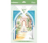 Clairefontaine 95743C Bloc de Coloriage Pour Adulte Créativité Détente Zen Décors de Jardins - Multitechniques Crayons, Feutres, Aquarelle, Peinture 20 Feuilles Format A4 250G - ODELIA Les Jardins