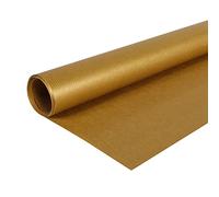 Clairefontaine 95775C - Un Rouleau De Kraft Couleur Recyclé - Dimensions : 3x0,70m - Kraft Recyclé 65g - Couleur : Or - Emballage Cadeau, Loisirs Créatifs, DIY, Papier Cadeau, Artisanat