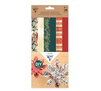 Clairefontaine 95867C - Kit 6 Etoiles Décoratives décors Noël en Papier - motifs Souvenirs de Noël - Loisirs Créatifs, Bricolage, Activités Manuelles - Pas à Pas Inclus