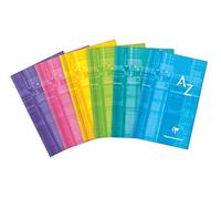 Clairefontaine 9589C Un Répertoire Brochure Rembordée Rigide - 7,5x12 cm - 128 Pages Petits Carreaux - Papier Blanc 90 g - Couverture Carte Pelliculée - Couleur Aléatoire