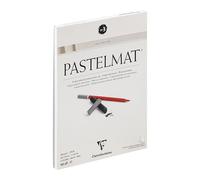 Clairefontaine Bloc collé Pastelmat n°3 pour pastels secs – 12 feuilles 360 g/m² 18 x 24 cm Blanc