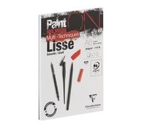Clairefontaine Bloc de dessin Paint'On Blanc A6, 15 feuilles, 250 g, lisse