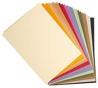 Clairefontaine 960450C Paquet Papier Tulipe - 24 Feuilles Papier Dessin à Grain Assortiment Pastel - A4 21x29,7 cm 160g - Idéal pour le Dessin et les Activités Créatives