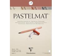 Bloc Dessin Pastelmat N°7 - 30x40cm - 12 Feuilles 4 Teintes - Clairefontaine