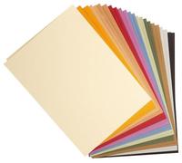 Clairefontaine 960550C Paquet Papier Tulipe - 24 Feuilles Papier Dessin à Grain Assortiment Pastel - A3 29,7x42 cm 160g - Idéal pour le Dessin et les Activités Créatives