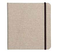 Clairefontaine 96101C Carnet de Voyage Goldline - 30 Feuilles Papier Dessin Blanc au Grain Léger - A6 14,8x10,5 cm 180g - Couverture Toilée Prête à Peindre - Idéal pour les Artistes Globe-trotteurs