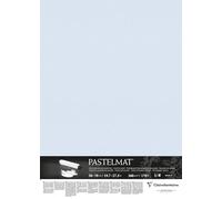 Clairefontaine 96164C Paquet Papier Pastelmat - 5 Feuilles Carte Spéciale pour Pastels Secs - 50x70 cm 360g - Bleu Clair