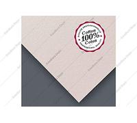 Clairefontaine 96371C Paquet de Feuilles Fontaine - 10 Feuilles Papier Aquarelle Blanc Bords Frangés 100% Coton Grain Fin Qualité Professionnelle 56x76 cm 640g