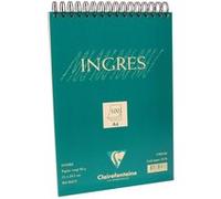 Clairefontaine 96477C Bloc de papier vergé pour dessin au fusain/pastel/sanguine 100 Feuilles Blanc Blanc G