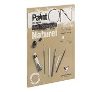 Clairefontaine Bloc collé PaintON Multi-techniques – 30 feuilles Papier dessin 250 g Naturel A3