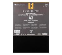 Clairefontaine 96815C - 10 Passe-Partout Goldline 1,25mm A3 Noir