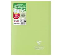 Clairefontaine Cahier agrafé Koverbook 971413C A4 96 p. grands carreaux 90 g vert
