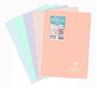 Clairefontaine 971471C Un Cahier Agrafé Koverbook Blush - A4 21x29,7 cm - 96 Pages Grands Carreaux - Papier Blanc 90 g - Couverture Polypro Opaque - Couleur Aléatoire