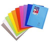 Clairefontaine 971601C Un Cahier Agrafé Koverbook - A4 21x29,7 cm - 96 Pages Petits Carreaux avec Marge - Papier Blanc 90 g - Couverture Polypro Couleur Aléatoire