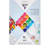 Clairefontaine 97242C - Bloc de 30 Feuilles de Papier Blanc - Format A4 (21x29,7cm) - Papier 160g/m² pour Bricolage et Dessins - Loisirs Créatifs Enfants et Adultes