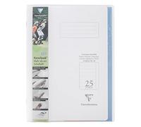 Clairefontaine 973225C Un Cahier Agrafé Koverbook Incolore - A4 21x29,7 cm - 32 Pages N°25 - Papier Blanc 90 g - Couverture Polypro Transparent