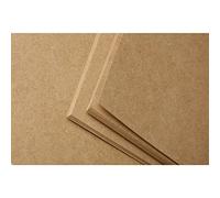 Clairefontaine 975015C Paquet Papier Kraft - 25 Feuilles Papier Kraft Brut Brun A2 42x59,4 cm 275g - Carte au Grain Brut pour le Dessin et les Activités Créatives