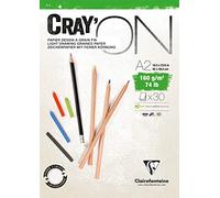 Bloc encollé Clairefontaine Cray’on A3 30 feuilles Multicolore G