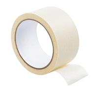Clairefontaine 975160C - Rouleau Adhésif - Ruban Masking Tape Blanc Cassé Adhésif - 4,8 cm x 50 m - Ø 30 mm - Utile pour la Peinture - Se déchire facilement à la Main