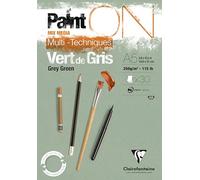 Clairefontaine - Bloc collé Painton Vert de Gris A5 30 feuilles 250 g/m²
