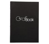 Clairefontaine 975802C Carnet Cousu Graf'Book 360° - 100 Feuilles Papier Dessin Blanc à la Surface Lisse - A4 21x29,7 cm 100g - Orientation Portrait