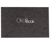 Clairefontaine 975803C Carnet Cousu Graf'Book 360° - 100 Feuilles Papier Dessin Blanc à la Surface Lisse - 11x17 cm 100g - Orientation Paysage