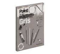 Bloc Paint On Gris Encolle - A5 - 30 Feuilles - Clairefontaine