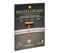 Clairefontaine Bloc collé PastelGrain n°1 – 12 f. 30x40 cm 360 g – Pour pastels secs – Assorti gris