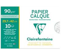 Clairefontaine Pochette papier calque Sup. A3 29,7 x 42 cm 10 feuilles 90/95 g