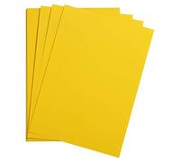 Clairefontaine 97893C Paquet Papier Maya - 25 Feuilles Papier Dessin Lisse Jaune Soleil - A1 59,4x84 cm 120g - Idéal pour le Dessin et les Activités Créatives