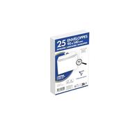 Clairefontaine Enveloppes 9811C – 90 x 140 mm auto-adhésives blanches 90 g/m² paquet de 25