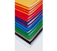 Clairefontaine Cahier agrafé Koverbook 981414C 24x32 cm 96 pages grands carreaux 90 g Rouge