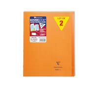 Clairefontaine 981609C Lot 10 cahier agrafé Koverbook 24x32cm 96p Orange