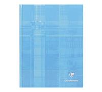 Clairefontaine Cahier brochure rembordée rigide 17x22 cm 192 p petits carreaux 90 g