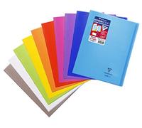 Clairefontaine Cahier Protège-Cahier Koverbook Piqué Polypro 24x32 Cm 48 P Q 5x5 Coloris Aléatoire