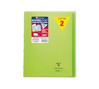 Clairefontaine 984603C Lot 10 Cahiers Agrafés Koverbook Verts - 24x32
