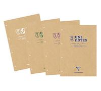 Clairefontaine 9883Cpack - Uninotes Lot 4 Blocs Cours A4 200p Lig. Marge